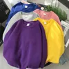 Bluzy damskie bluzy bluzy kobiety solidne na bluza z kapturem z kapturem z kapturem moda damskie damskie streetwear guza jumper jumper 13 kolorów 220906