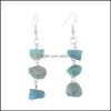 Dangle Chandelier Natural Crushed Stone Rough Crystal Agate Dangle Earrings Wholesale Women Jewelry Drop Delivery 2021 Dhseller2010 Dh30Z