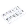 Watch Repair Kits Micro Screws Nut For Eyeglass Glasses Kit With Organizer Box