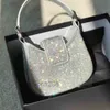 5A jakość rhinestone hobo torba pachowa kobiety mini półksiężycowe torby Shimmer torebki projektant łańcuch crossbody worki na ramię klap torebki hobos reklam