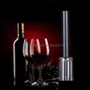 Openers 4 Pcs Suit Kitchen Tools Black Aluminum Alloy Pneumatic Type Openers Stainless Steel Bottle Opener Vacuum Wine Stopper New Ar Dh1Is