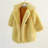 Fashion Baby Girl Coat Winter Jacket Fur Thick Toddler Child Warm Sheep Like Coats Wool Outwear High Quality Clothes 2-14Y 20220907 E3