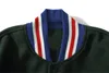 2023 chaqueta de béisbol de algodón de diseñador para hombre rompevientos rompevientos equipo universitario Rayo costura de letras bloque de color de un solo pecho cuello alto bombardero tiburón A2