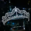2022 Nya kronhuvudstycken Brudbröllop Rhinestone Crown hårtillbehör för kvinnor