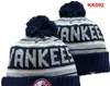 NEW YORK Bonnet NY Équipe de baseball nord-américaine Patch latéral Hiver Laine Sport Bonnet en tricot Tête de mort Caps A1