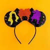 Hair Accessories Halloween Mouse Ears Headband Girls Festival Sequins Bow For Women Party Cosplay Hairband Gift Kids Adult1496175