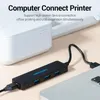 Portas USB 3.0 Adaptador multi-divisor de hub Ultra Slim de alta velocidade Expander múltiplo USB-HUB para PC Computer Laptop Acessório