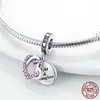 925 Argent Charme Perles Balancent Fête Des Mères Amour charme Arbre Généalogique Maman pendentif Perle Fit Pandora Charms Bracelet DIY Bijoux Accessoires