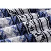 Maglioni da uomo We11done 20ss Autunno e inverno Nuovo stile retrò blu maglione di lana jacquard maglione allentato lavorato a maglia taglia S M T220906