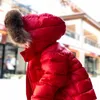 Setler çocuklar bebek tasarımcı kıyafetleri moda palto çocuklar kızlar kızlar kış sıcak ceket uzun kollu rakunlu kürk dışarısı