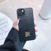 W przypadku telefonów z telefonami iPhone Crocodile Wzór tekstur skórzana Case13 12 11 Pro Max Mini XR XS x 8 7 Plus