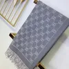 Snygg dam Cashmere Scarf Klassisk helbokstav designerscarf Mjuk Smidig Varm Wraps Med Tag Höst Vinter Lång Sjal Kvalitetspresent måste-ha 6 stilar