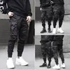 Herrenhosen versteckte schwarze Kriegerin Casual Tactical Pant Paratrooper funktionaler Herren Frachthose Harajuku Mode Skinny Streetwear M￤nner Jogger 220907