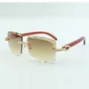 endless diamonds sunglasses 3524020 with original wooden temples and 58mm cut lens