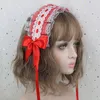 Masques de fête belle douce cheveux cerceau Anime femme de chambre Cosplay bandeau Lolita dentelle fleur chapeaux accessoire fait à la main pour les filles cadeau 2022