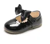 Zapatos de cuero para primeros pasos para niñas y bebés, zapatos de vestir para niños, zapatos de princesa para bodas, fiestas, baile, pajarita 6M-7T