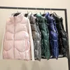 Gilet da donna Gilet da donna in cotone caldo in piumino taglie forti Giacca da donna autunno inverno moda senza maniche Gilet da cavallo