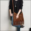 Storage Bags Different Color Tassels Single Shoder Bag Weave Cross Package Romantic Outdoor And Party Solid High Quality Style 19Sgh1 Dhipc