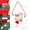 Decorações de Natal 5pcs Biscoitos portáteis para Candy Gift Box Bag Pvc
