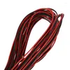 Accessoires d'éclairage 2X Calibre 22 15M Rouge Noir Zip Wire AWG Cable Power Ground Toron Copper Car