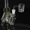 Flat Top Quartz Banger Nail Smoking Accessories 19mm 14mm Male Polished Joint Flat Bowl for Glass Bong Dab Rigs