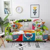 Крышка стула Cartoon Patchwork Pattern Эластичный диван для гостиной.