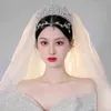 Cabeça de cabeça da coroa Moda de noiva Vestido de noiva de shinestone para mulheres