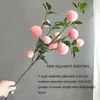 Décoration de fête plantes artificielles bonsaï mandarine pêche arbre fruitier en pot pour la maison salle de mariage fleur El décor faux
