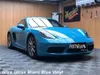 Premium Ultra Gloss Miami Blue Winyl Wrap Sticker Whatle Shiny Car Covering Film z wydaniem powietrza Początkowy klejem dolnego klejenia samoprzylepny 1,52x20m 5x65ft