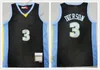 Retro Basketball Jerseys 06-07 Iverson 3 Allen Anthony 15 Carmelo Mutombo 55 Dikembe Blue White Black High Quality Jersey Size S--XXL