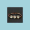 Łańcuch ręcznie robione suszone kwiaty szklane koraliki bransoletka letnia kula tkana splot Lucky Flower Bracelet dla kobiet biżuteria DHVNF