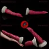 Schoonheidsartikelen nnsx 23cm dugi orze dildo z przyssawk sax zabawki dla kobiet lesbijki gay multicolor spiralnym wzorem mikkie zwierz sexyanal fantasy fantasy fantasie