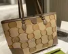 Kvinnor duk shopping handväskor mode lyxig designer komposit totes väska läder axelväskor kvinnlig koppling handväska med dammpåsar