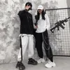 Pantaloni da uomo Pantaloni cargo Uomo Catene Tasca Punk Pantaloni sportivi neri Pantaloni gotici Harajuku Jogger Abbigliamento donna Hip-Hop Streetwear Techwear 220907