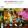 Cnsunway 10m 100 LED Fairy Lights Lights USB String Lights 11 أوضاع إطفاء الضوء بعد التوقيت وظيفة الذاكرة في الهواء الطلق حفلة عيد الميلاد المنزل RGB أبيض