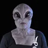 Gruselige Silikon-Gesichtsmaske, realistische Alien-Ufo-außerirdische Party und Horror-Gummi-Latex-Vollmasken für Halloween-Kostümparty, lustige Requisitenspielzeuge