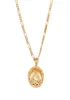 Винтажное золото Майтрея Будда Подвесное ожерелье Религиозные украшения для женщин
