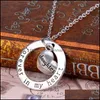 Pendant Necklaces Forever In My Heart Pendant Necklaces Mom Grandma Daughter Sister Dad Necklace Clavicle Chain Jewelry M Carshop2006 Dhhdf