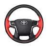 Индивидуальная кожаная ручная крышка рулевого колеса для Toyota Prado Crown Land Cruiser Alphard Vellfire