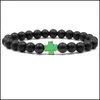 Beaded Strands Scrub Stone Black Magnet Colorf Cross Beads Bracelet Men And Women Cure Birthday Gift Drop Delivery 2021 Dhseller2010 Dhkds