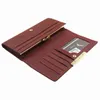 Brieftaschen 100% echtes Leder Frauen Brieftasche Weibliche Lange Kartenhalter Mode Echtes Pferdehaar Clutch Bag