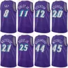 Men Woman Kids Print Earned Basketball Collin Sexton Jersey 2 Mike Conley 11 Bojan Bogdanovic 44 Udoka Azubuike 20 Jared Butler 13 Clarkson 0 Classic High Quality