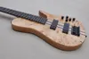 5 strun elektryczna gitara basowa z fornirą klonu Burl Maple Rosewood Fretboard 24 progów