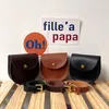 Borsa per bambini retrò ragazzi e ragazze piccolo Marsupio netto rosso bambino forma concava accessori borsa per il seno portamonete