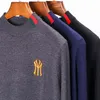 Sweaters masculinos de melhor grau Autum Winter Designer Fashion Marca de luxo de luxo meio gurtleneck homens suéter de lã quente Casual mass roupas 2022 T220906