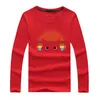 Men039s T Shirts Frühling Herbst Schwarze Katze Späht Sonnenuntergang Rundhals Langarm Übergroßen Hemd Für Männer Baumwolle T-shirt Casual top3640803