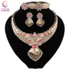 Collier de boucles d'oreilles Cynthia Fashion Women Jewelry Set Dubai Bridal Wedding Bing Bracelet Nigeria sets246c