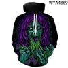 Men's Hoodies Fashion Casual Skeleton 3D Printed Men Women Children Sweatshirts Boy Girl Kids Streetwear Pullover Cool Tops