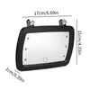 Interior Accessories Car Sun Visor Mirror Vanity With Six LED Lights Automobile Make Up Cosmetic Sun-shading High Clear Touch Switch