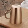 Moderno minimalista 304 Aço inoxidável Caneca de caneca isolada de camada doméstica Conjunto de chá para chá de chá Lk272